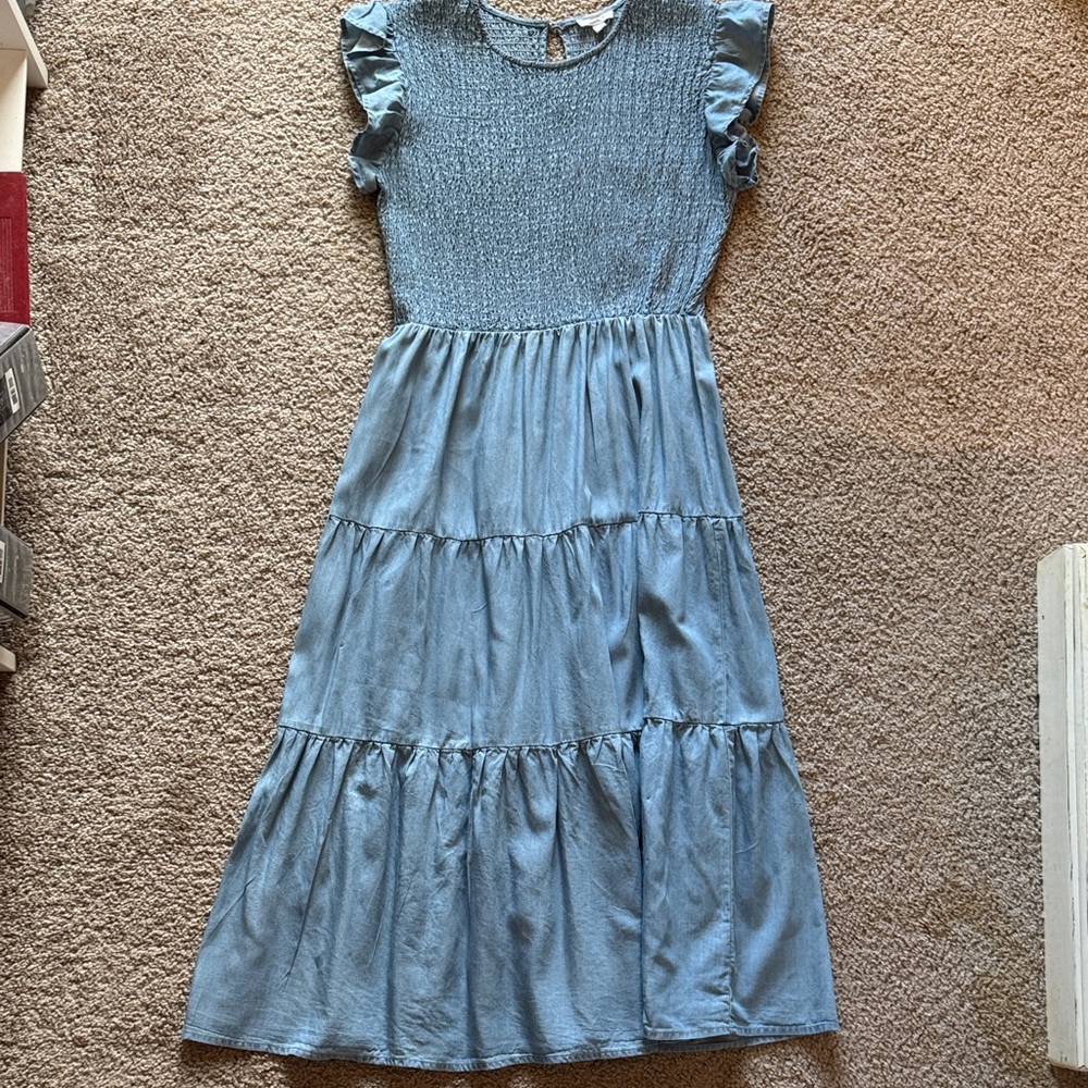 Elegant Blue Maxi Dress